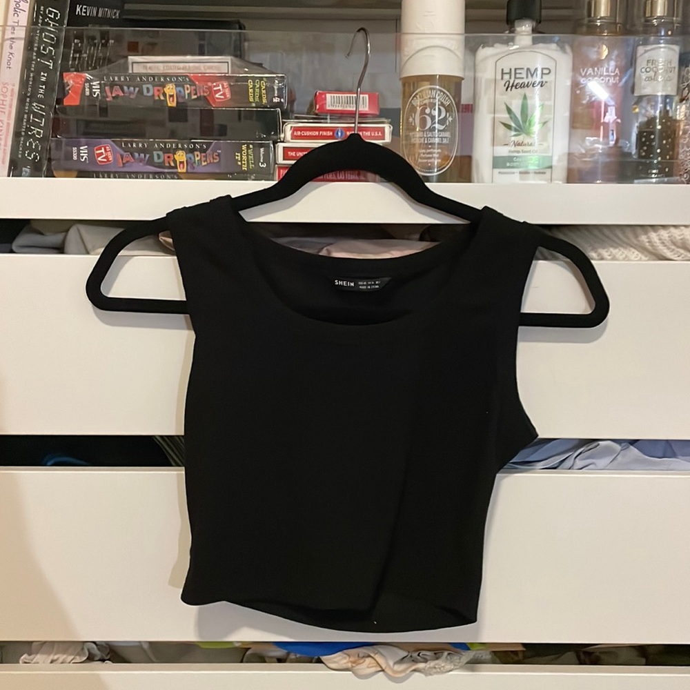 Black Crop Top, Tank top